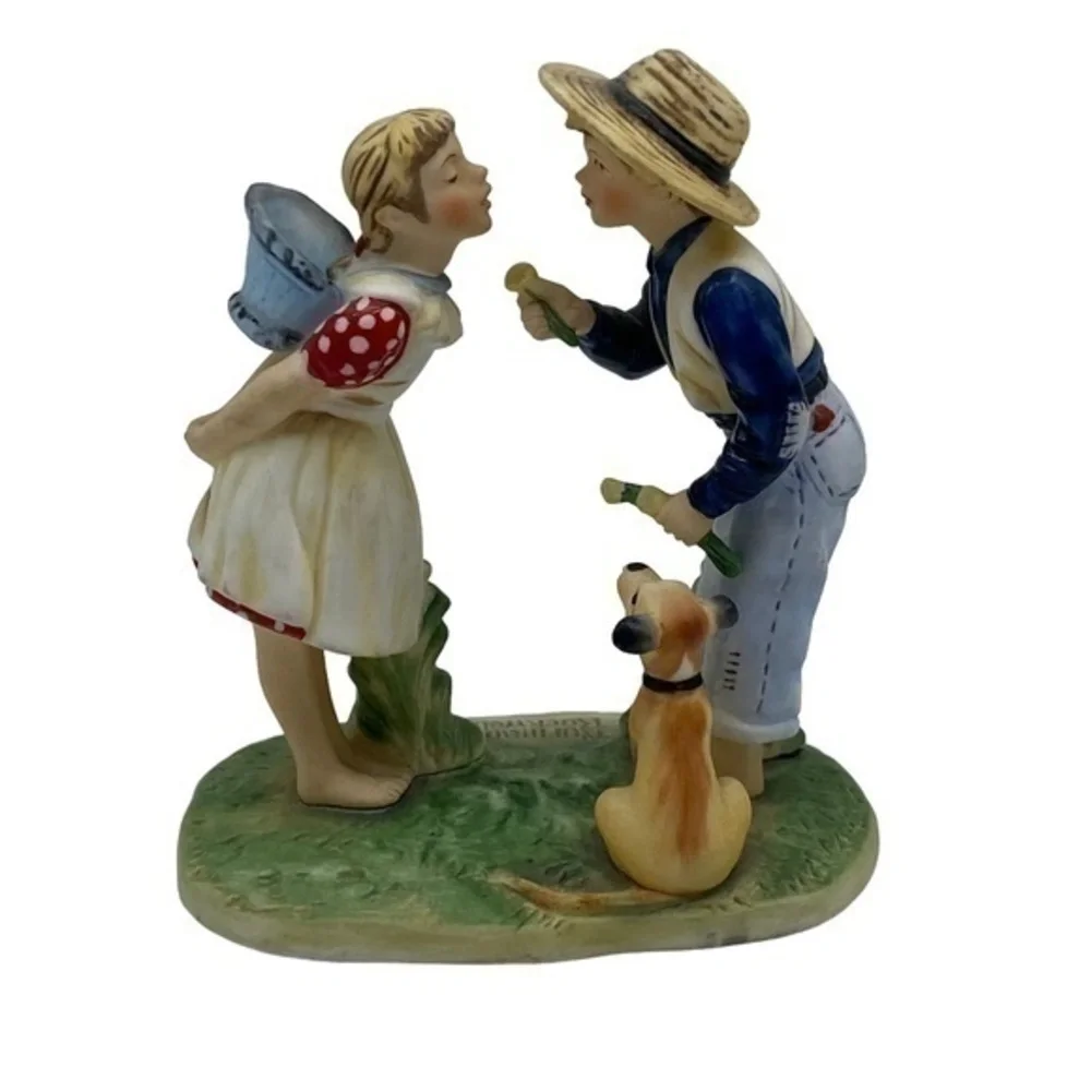 Norman Rockwell Beguiling Buttercup Four Seasons Porcelain Figurine
